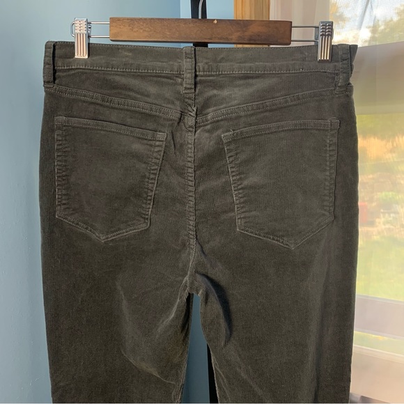 J. Crew High Rise Crop Flare Grey Corduroy Pants - Picture 8 of 8